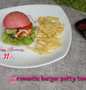 Resep membuat Romantic Burger Patty Tempe dijamin gurih