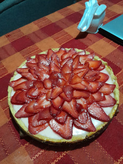 Una foto de Tartaleta De Yogurt Con Frutillas