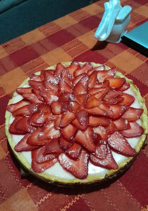 Una foto de Tartaleta De Yogurt Con Frutillas