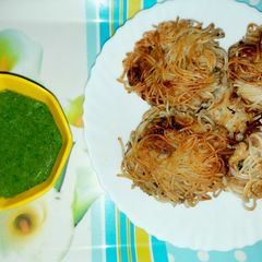 A picture of Noodles Wrap vegetables tikki.