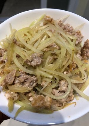 Foto resep Tumis Pepaya Daging Babi