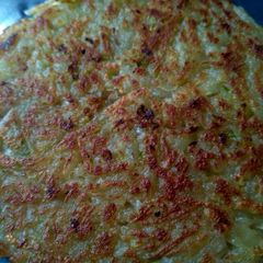Poha potato pan cake A picture of Poha potato pan cake.