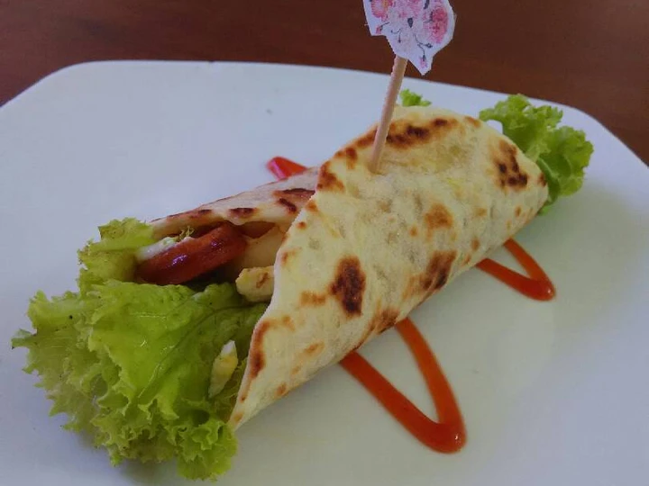 Cara Mudah Membuat Resep Kebab with cassava tortilla (kebab singkong) yang Enak Banget Anti Ribet, Sempurna