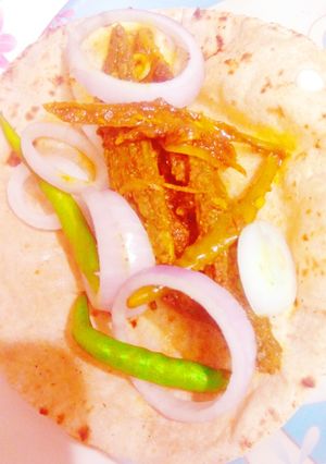 A picture of Masala karele.
