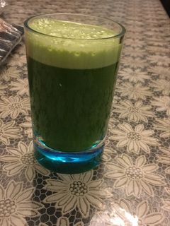 صورة لوصفة عصير التفاح الأخضر و الجرجير 🍸🍏صحي