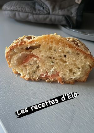 Une photo de Cake à la truite fumée