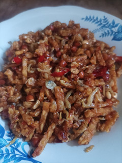 Foto resep Orek tempe teri kacang asem manis