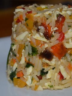 Una foto de Terrina de arroz y vegetales