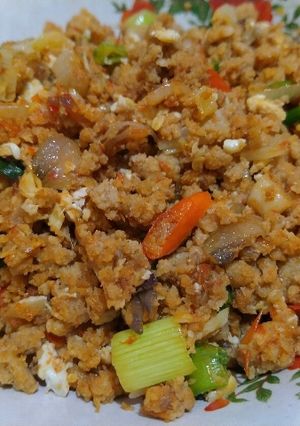 Foto resep Tumis oncom telur orak arik