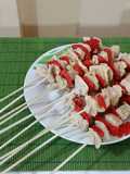 Brochetas de pollo al limón