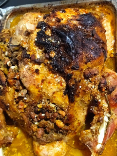 Una foto de Relleno para asar un pavo