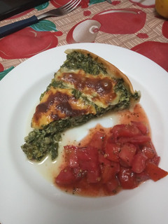 Una foto de Tarta de acelga y queso