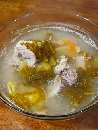 Cara Gampang Menyiapkan Bakut Sayur Asin (Non Halal) Enak