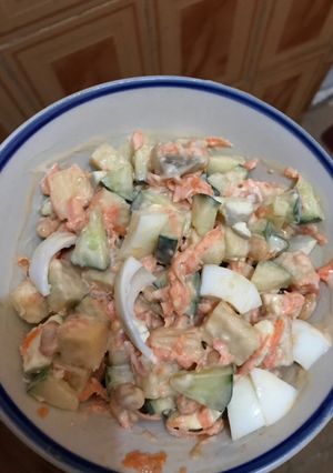 A picture of Yam salad.