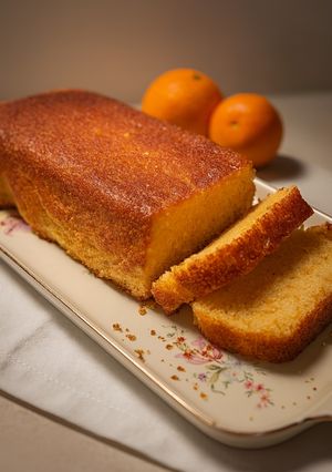 Una foto de Pastel de mandarina