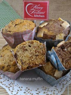 Foto resep Simple Banana Muffin No Mixer