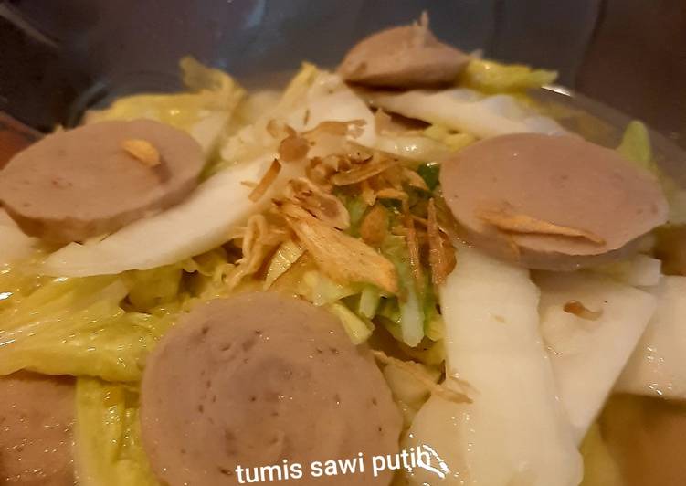 Anti Ribet, Membuat Tumis sawi putih baso Ekonomis