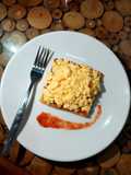 Bread Toast Scrumble Egg & Strawberry Jam