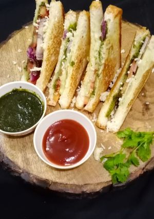 A picture of Veg.sandwich.