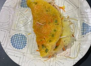 Hình của món Bánh xèo nấm chay.