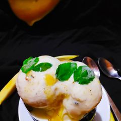 Aam pudina panna ice cream A picture of Aam pudina panna ice cream.