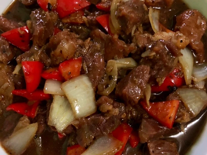 Cara Gampang Membuat Resep Sapi Lada Hitam / Beef Blackpepper yang Lezat
