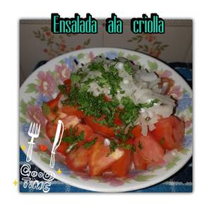 Ensalada de Tomate ala criolla?