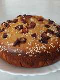 Wheat plum cake (Nolen gur attar cake)