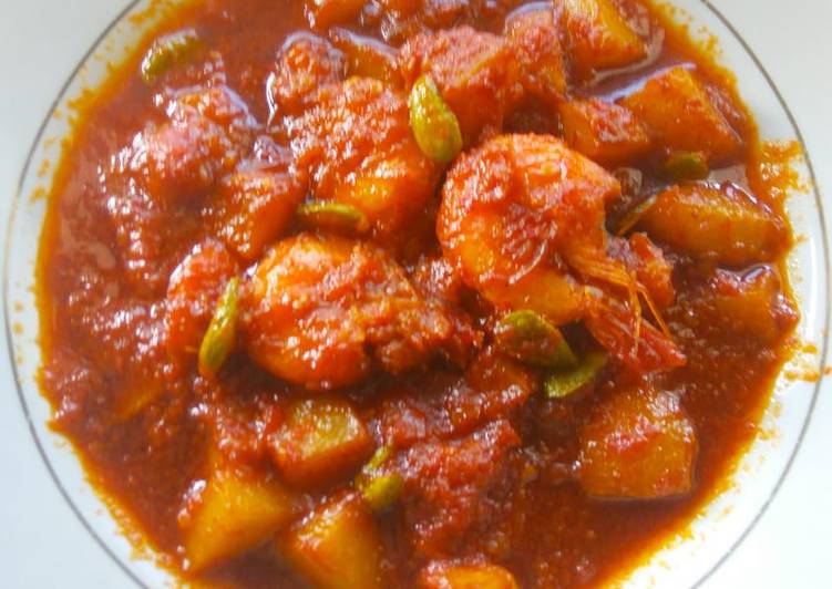 Resep Balado udang pete.. Anti Gagal