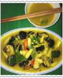 Ốc nhồi xào măng dừa