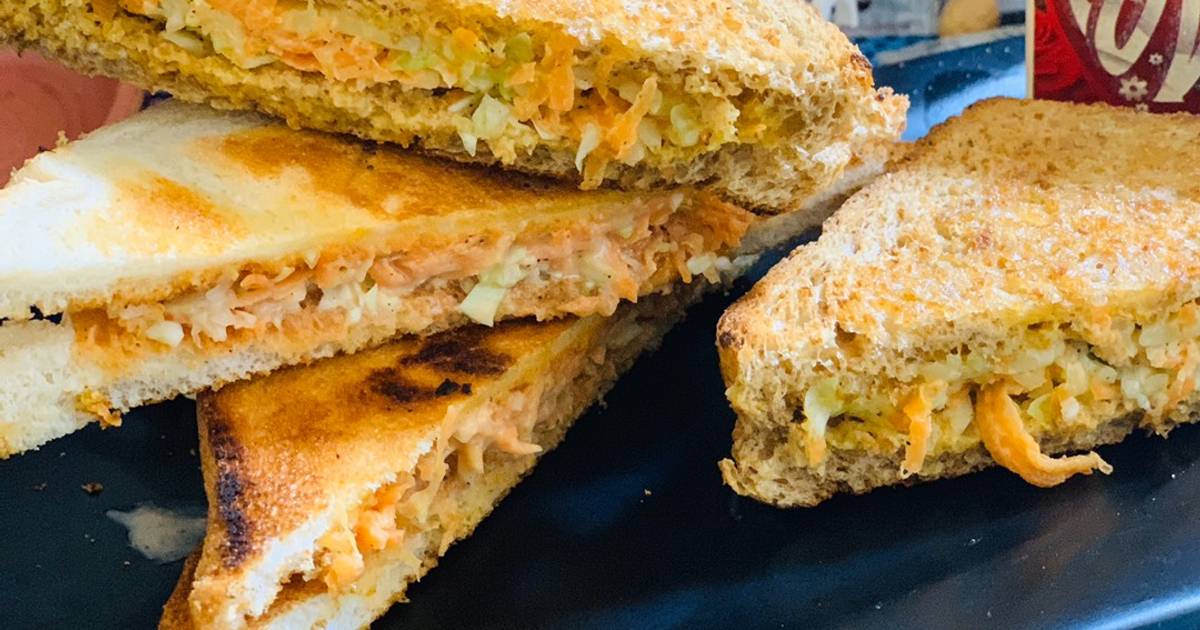 Chicken Coleslaw Sandwich Recipe by RUCHIKA Cookpad