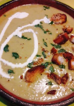 Una foto de Sopa de arvejas
