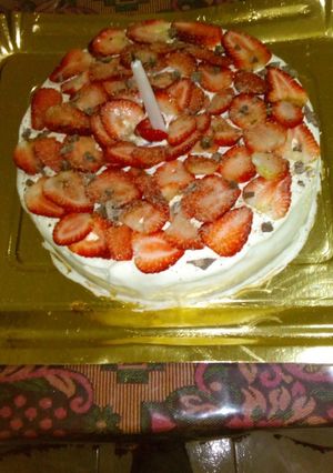 Una foto de Torta de frutillas