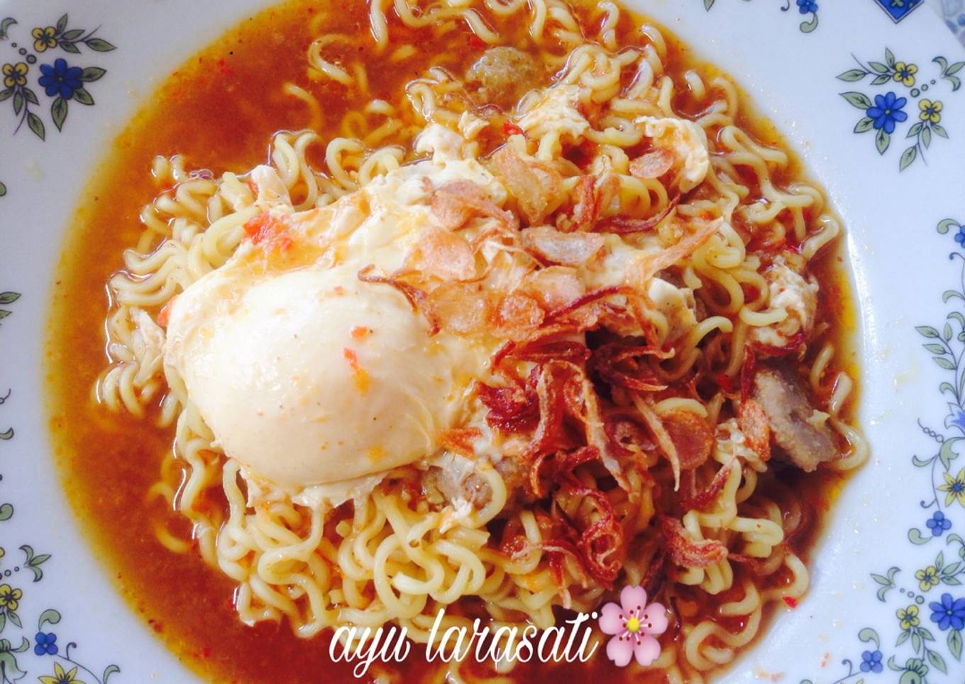Mie Rebus Padang (Indomie Kari Ayam)