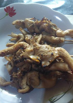 Foto resep Sate jamur tiram Bumbu pecel