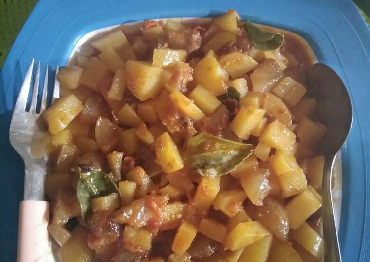 Resep Kikil kentang balado santan 🤗, Enak Banget