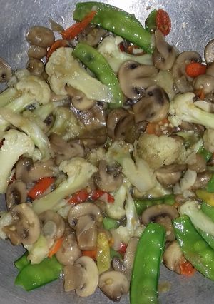 Foto resep Jamur Kancing Saos Tiram Pedas
