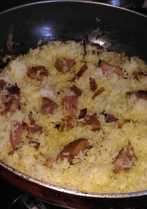 A picture of Kathal Biryani.