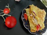 اومليت بالبصل. وطماطم 🍅