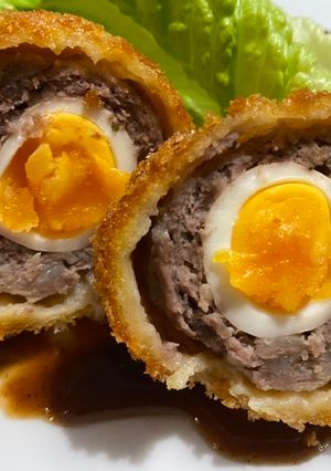 A picture of Banquet Scotch Egg.
