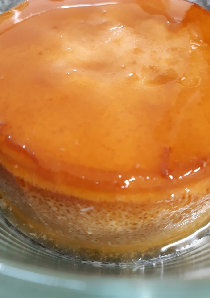 Una foto de Flan de coco