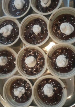 A picture of Chololate mousse (eggless).