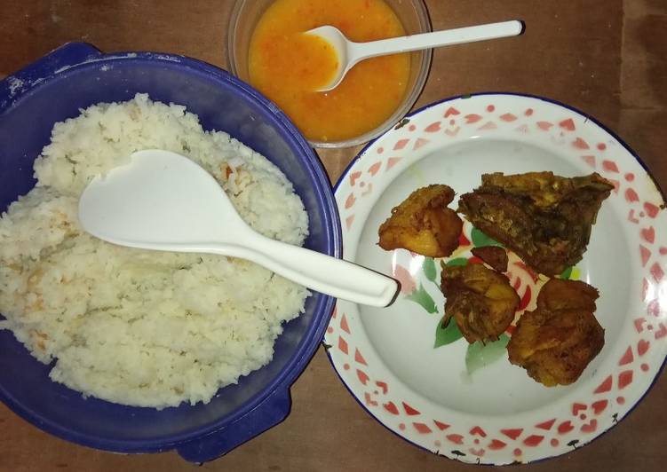 Resep Nasi gurih/uduk simpel rice cooker Anti Gagal