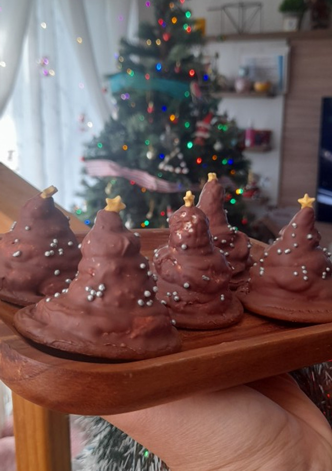 Una foto de Merengue chocolatado navideño 🎄