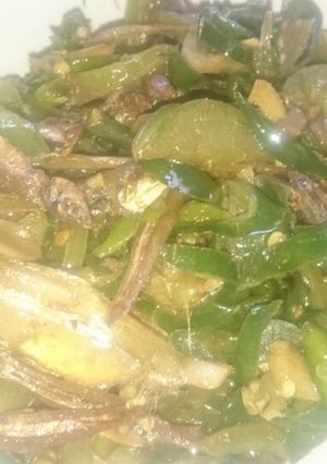 Foto resep Tumis teri cabe dan tomat ijo ala rika