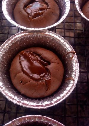 Una foto de Muffins bomba de chocolate relleno