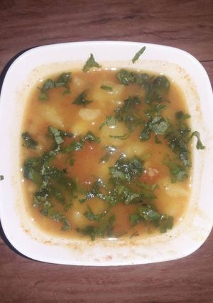 A picture of Oil free aloo tamater ki sabji.