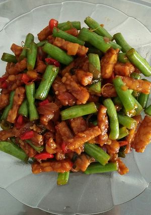Foto resep Tumis tempe kecap + buncis