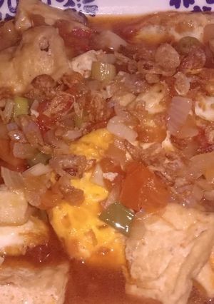 Foto resep Telur Ceplok Tahu Asam Manis