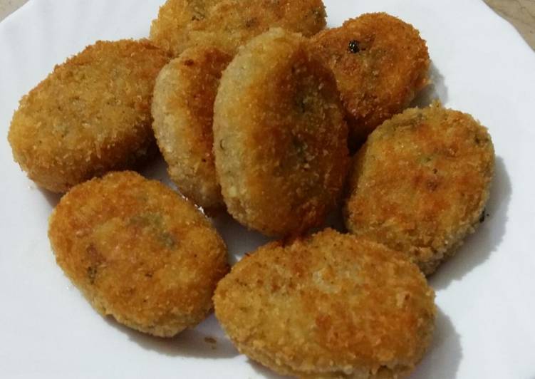 Cheesey Alo chicken cutlets